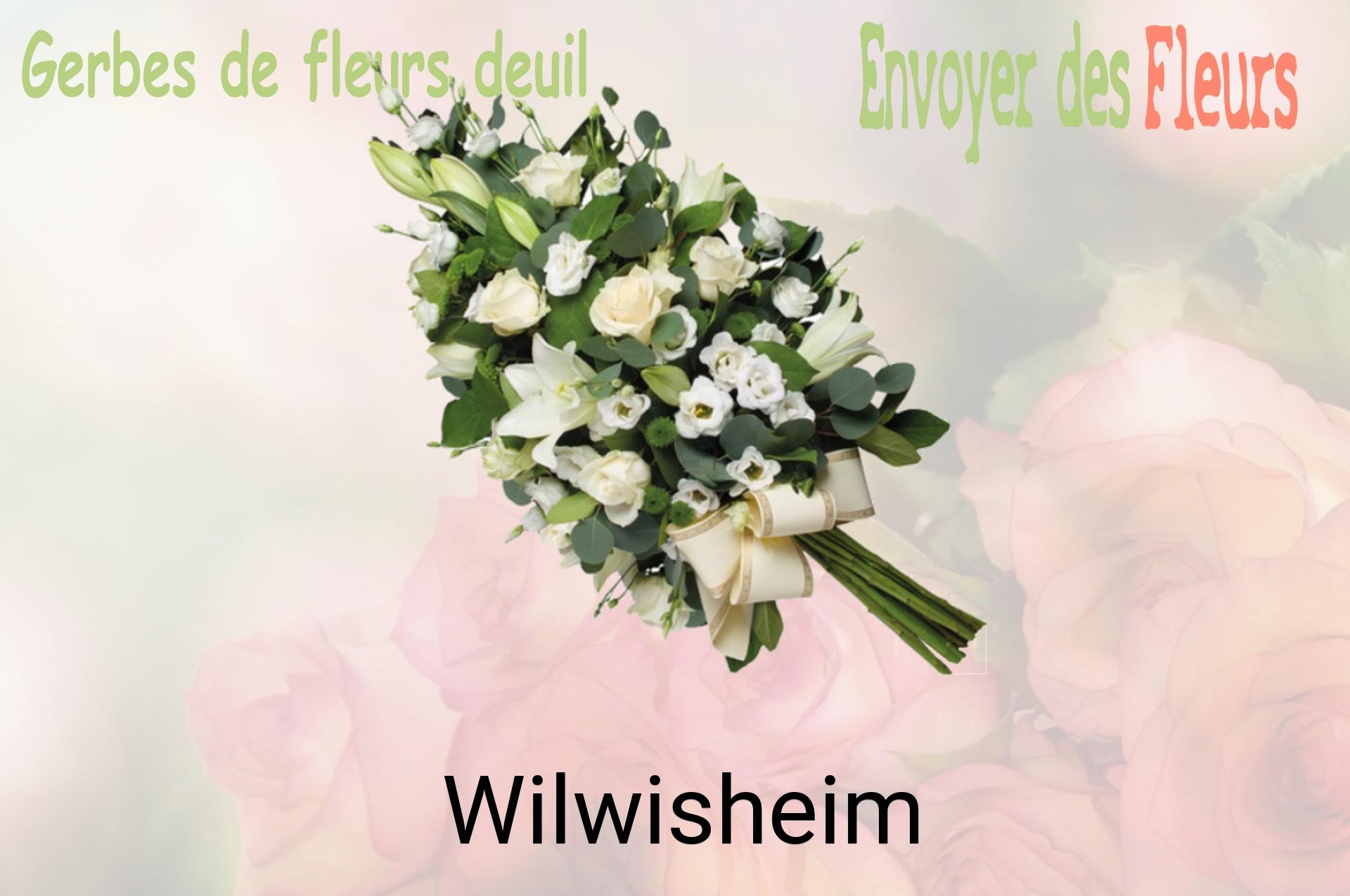 Gerbe de fleurs de deuil livrée à Wilwisheim